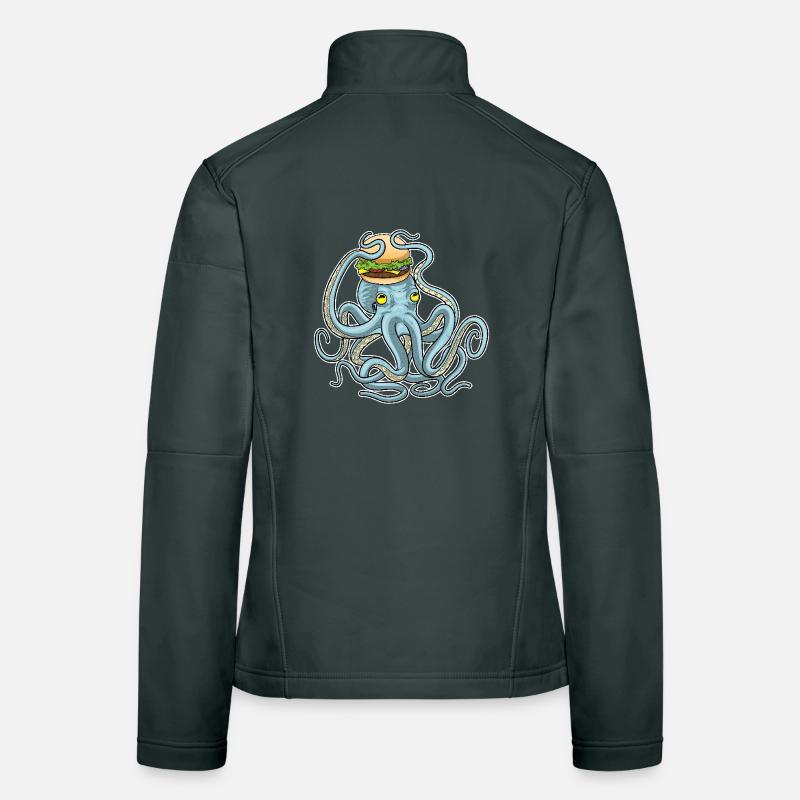 Krake Cheeseburger Frauen Softshelljacke