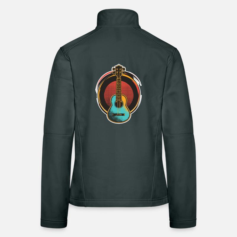 Ukulele Frauen Softshelljacke