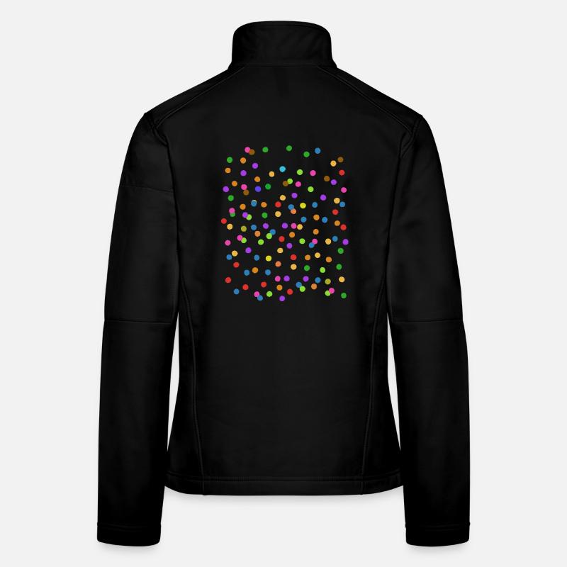 Konfetti - Fasching - Karneval - Verkleidung - Frauen Softshelljacke - Schwarz