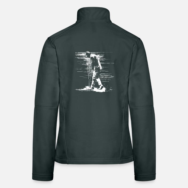 Golfer Sketch Women's Softshell Jacket
