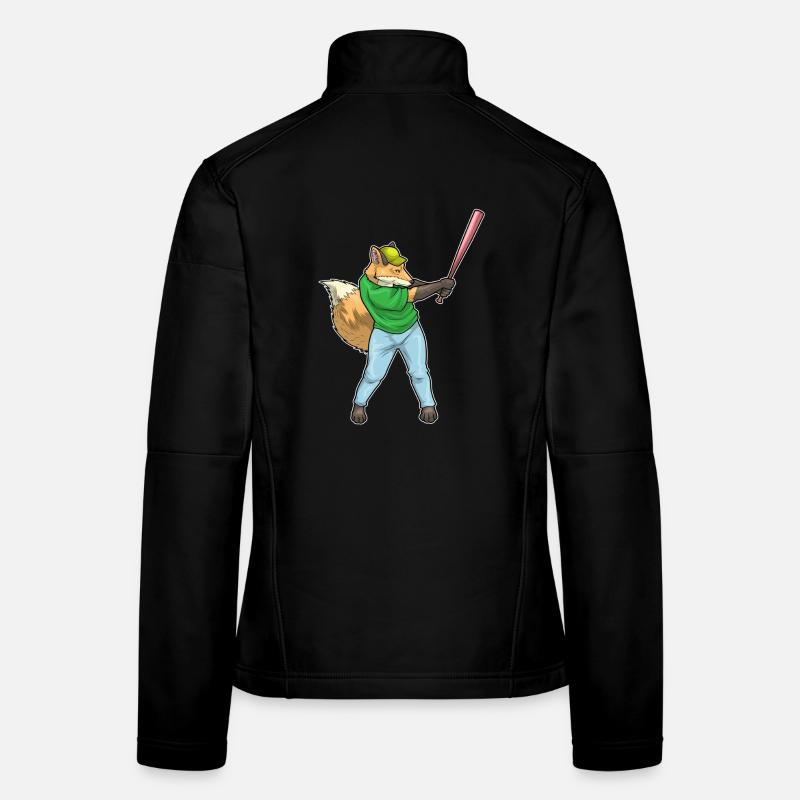 Fuchs Baseball Baseballschläger - Frauen Softshelljacke - Schwarz