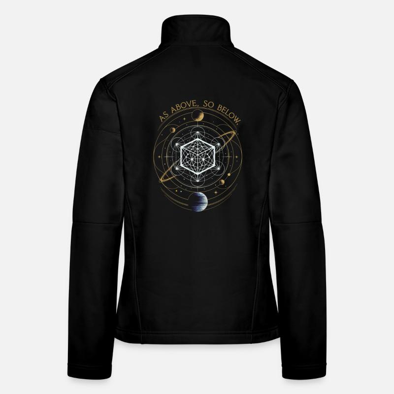As Above, So Below - Sacred Geometry Women's Softshell Jacket