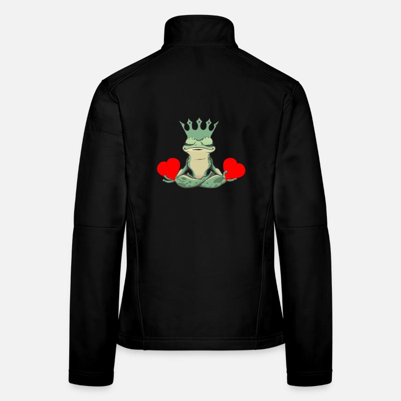 Valentine Frog Frogs Heart Toad King Women's Softshell Jacket