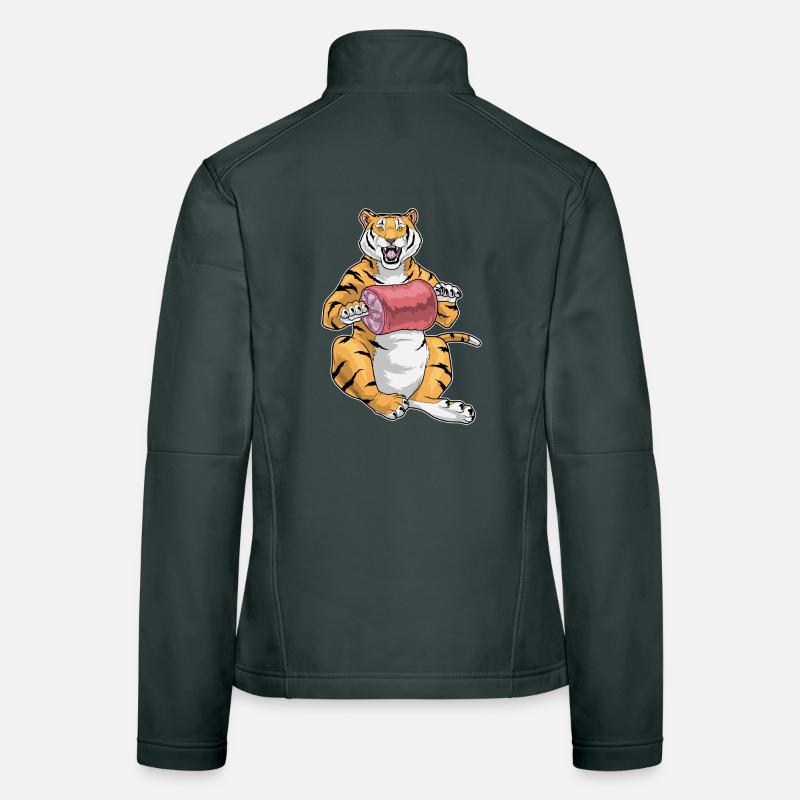 Tiger Fleisch Frauen Softshelljacke
