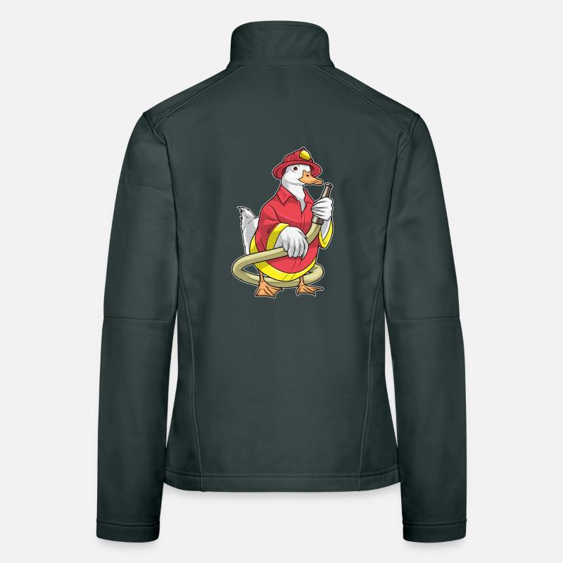 Duck Firefighter Fire Hose Fire Brigade Women's Softshell Jacket