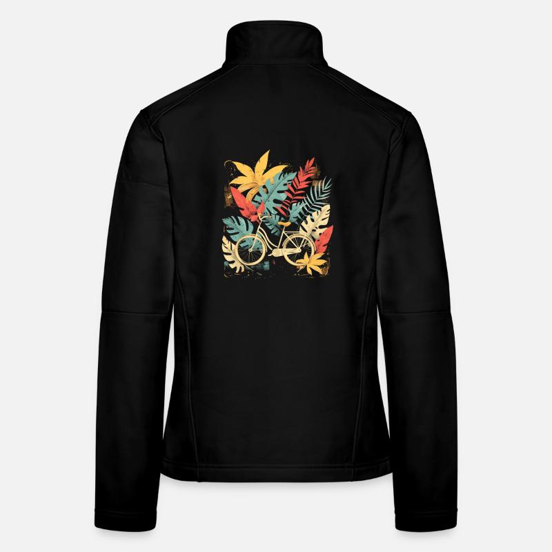 Look de dessin animé de vélo Veste en tissu softshell Femme