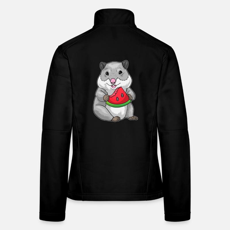 Hamster Watermelon Women's Softshell Jacket