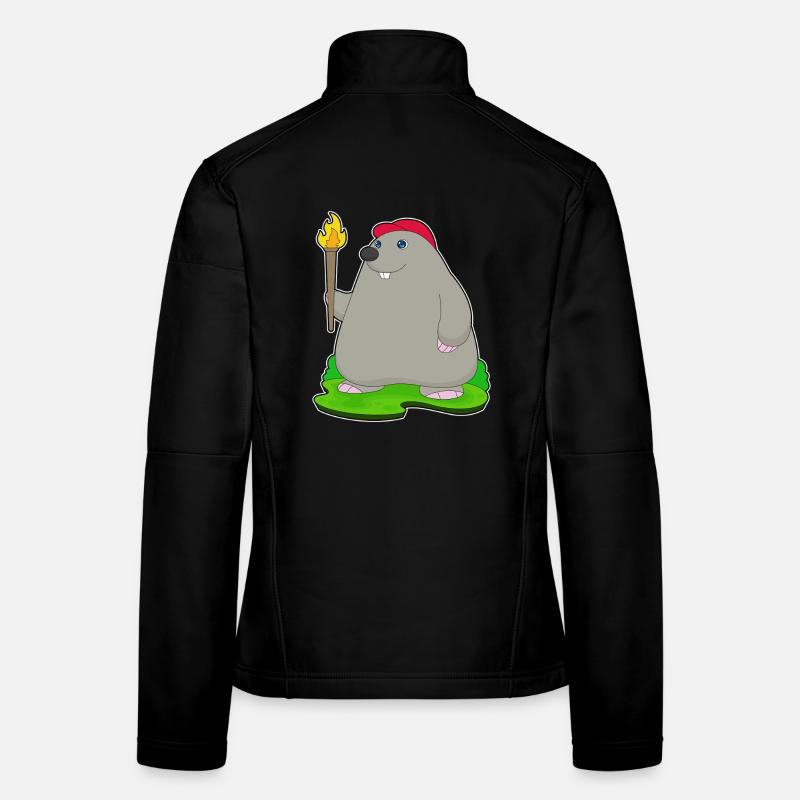 Maulwurf Fackel Frauen Softshelljacke
