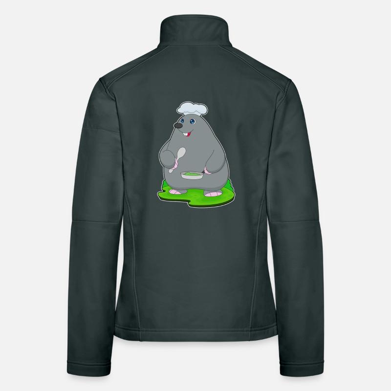 Maulwurf Koch Pfanne Kochen Frauen Softshelljacke