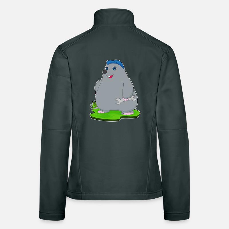 Mole Mechanic Wrench Workshop Women's Softshell Jacket