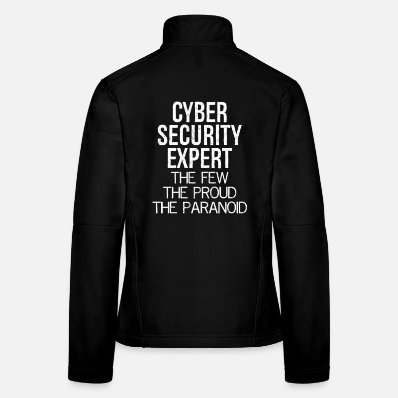 cyber security expert the few the proud paranoid - Women's Softshell Jacket - black