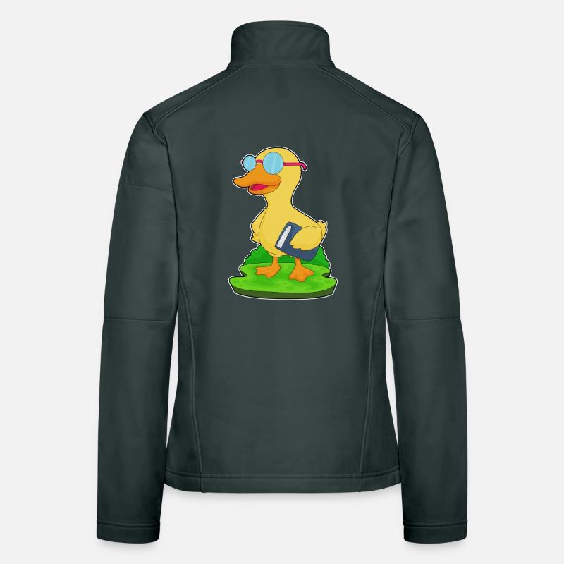 Lunettes Duck Nerd Book Veste en tissu softshell Femme