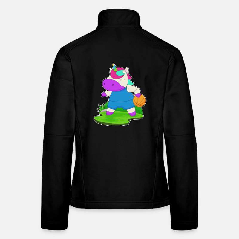 Licorne Basketteur Basketteur - Veste en tissu softshell Femme - noir