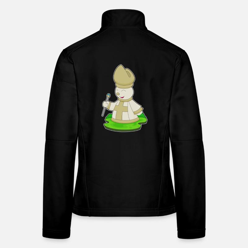 Schachfigur Läufer Schach Frauen Softshelljacke