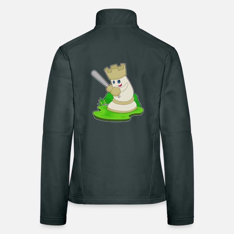 Schachfigur Turm Schach Frauen Softshelljacke