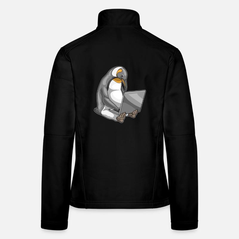 Pinguin Laptop Frauen Softshelljacke