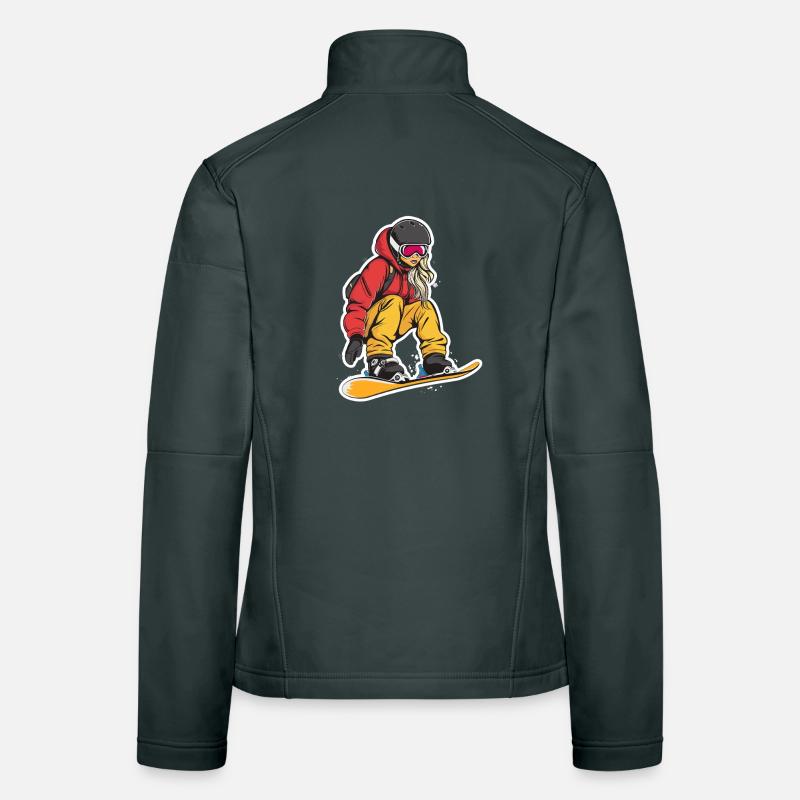Snowboarder Graphic Women's Softshell Jacket