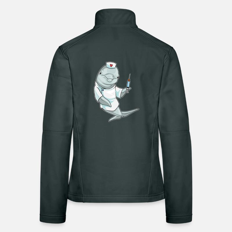 Routine d’infirmière dauphine Veste en tissu softshell Femme