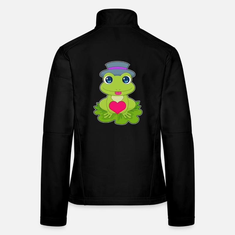 Coeur de grenouille Veste en tissu softshell Femme