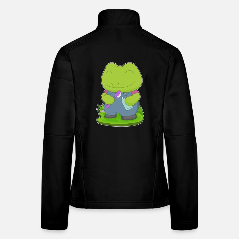 Brosse à dents Frog Veste en tissu softshell Femme