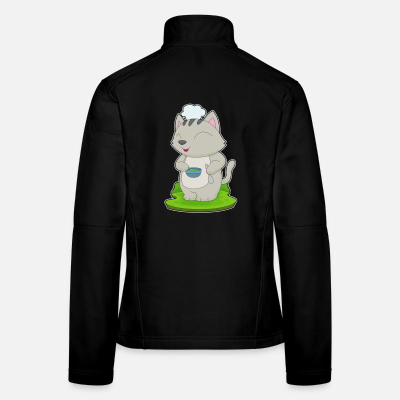 Cuisson dans un bol de cuisson pour chats Veste en tissu softshell Femme