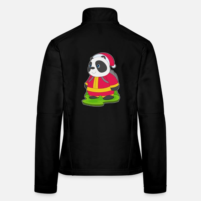 Panda Christmas Fire Brigade Women's Softshell Jacket