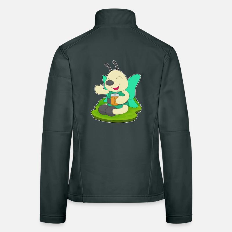 Jus de papillon Veste en tissu softshell Femme