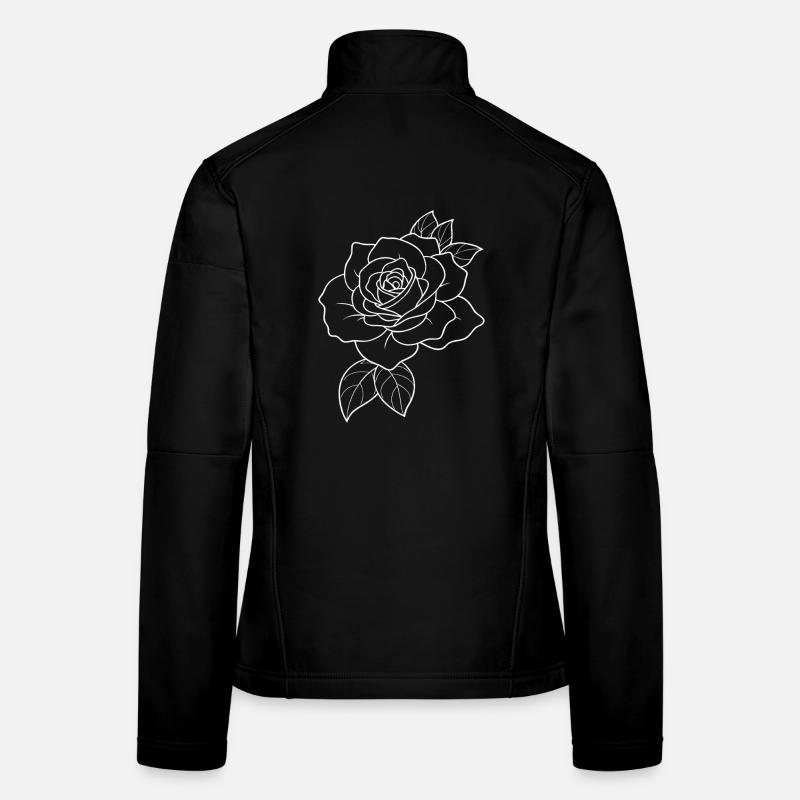 Rosen - Blumen - Blüten - Spruch Frauen Softshelljacke