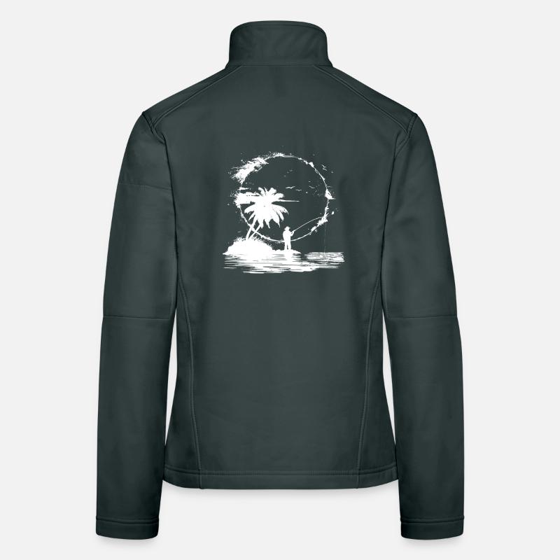 Fishing Sketch Women's Softshell Jacket
