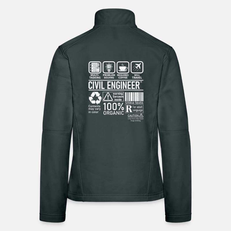 Civil Engineer multi tasking problem solving Women's Softshell Jacket