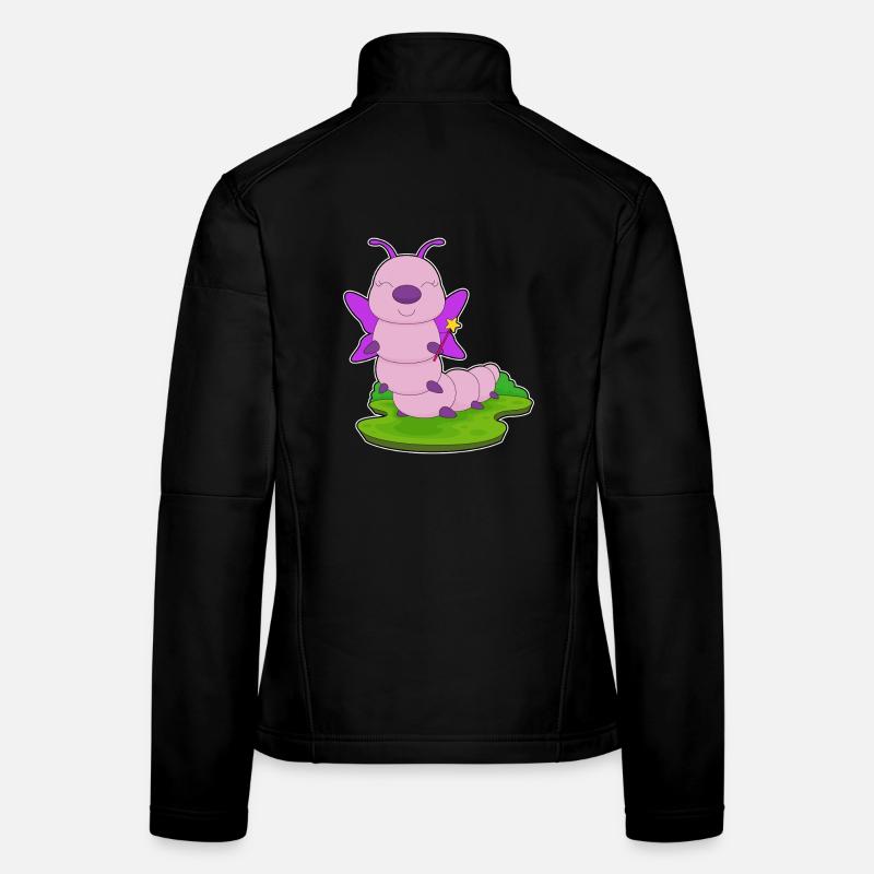 Baguette de fée chenille Veste en tissu softshell Femme