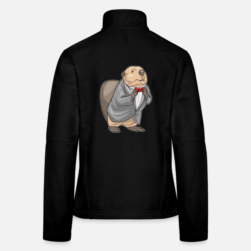 Beaver Groom Costume Mariage Veste en tissu softshell Femme