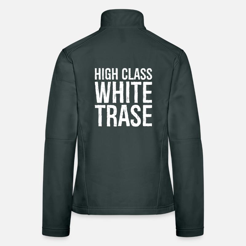 High class white trase Women's Softshell Jacket
