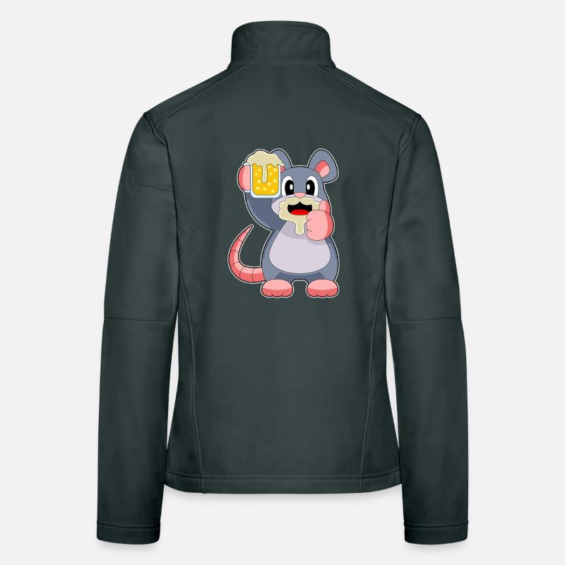 Bière Souris Veste en tissu softshell Femme