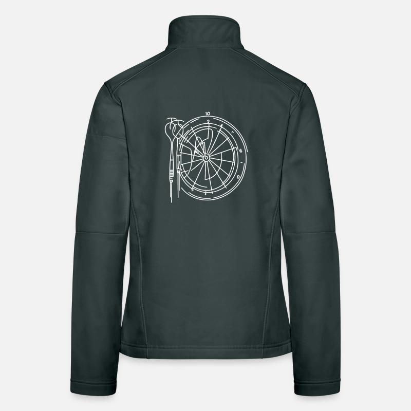 Dartboard Sketch Women's Softshell Jacket