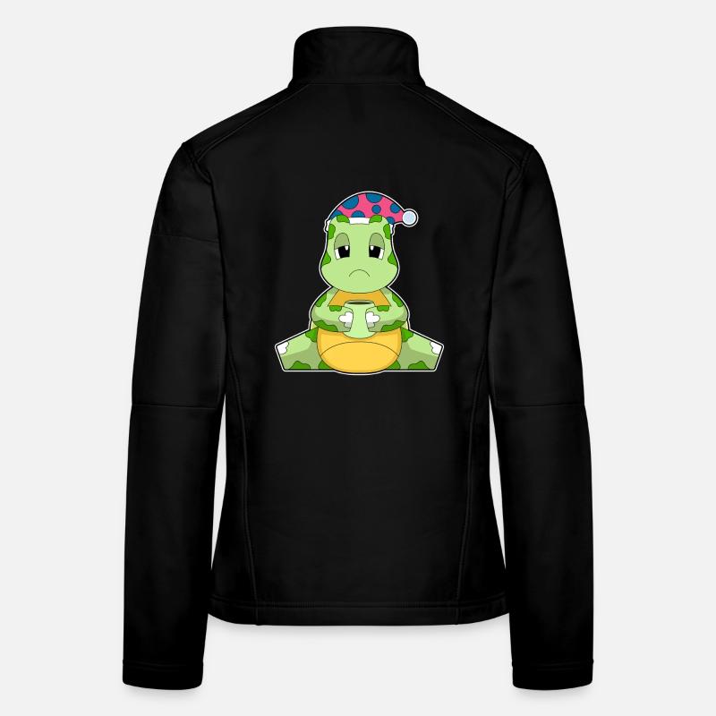 Turtle cup of coffee Women's Softshell Jacket