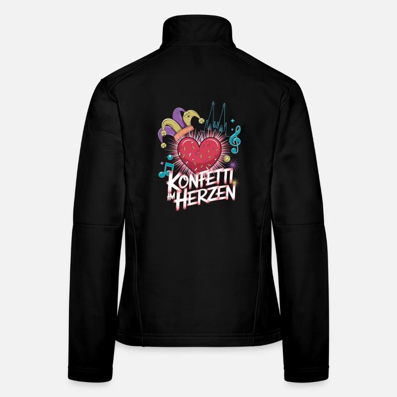 Köln Konfetti Im Herzen Karneval Herz Kölner Köln Frauen Softshelljacke
