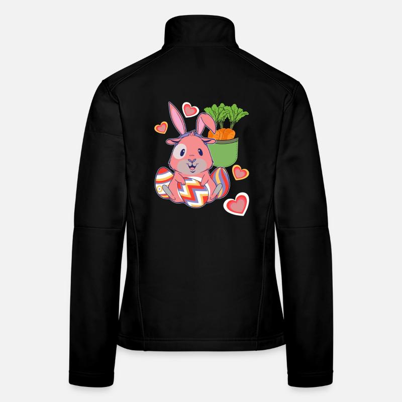 Easter Easter Bunny Easter Eggs Retro Kids Eggs Bunny Women's Softshell Jacket