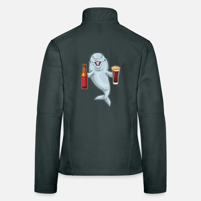 Bouteille de bière Dolphin Veste en tissu softshell Femme
