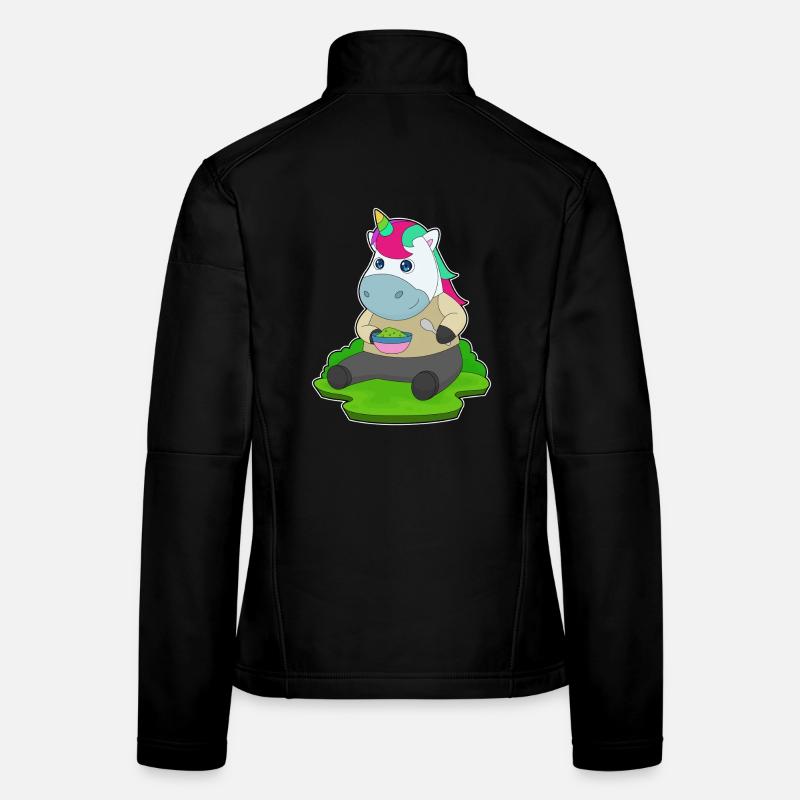 Cuisson dans un bol de cuisson licorne Veste en tissu softshell Femme