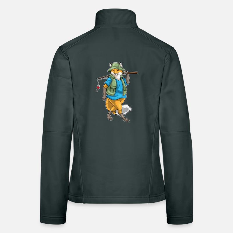 Fox Angler Canne à pêche Canne à pêche Veste en tissu softshell Femme