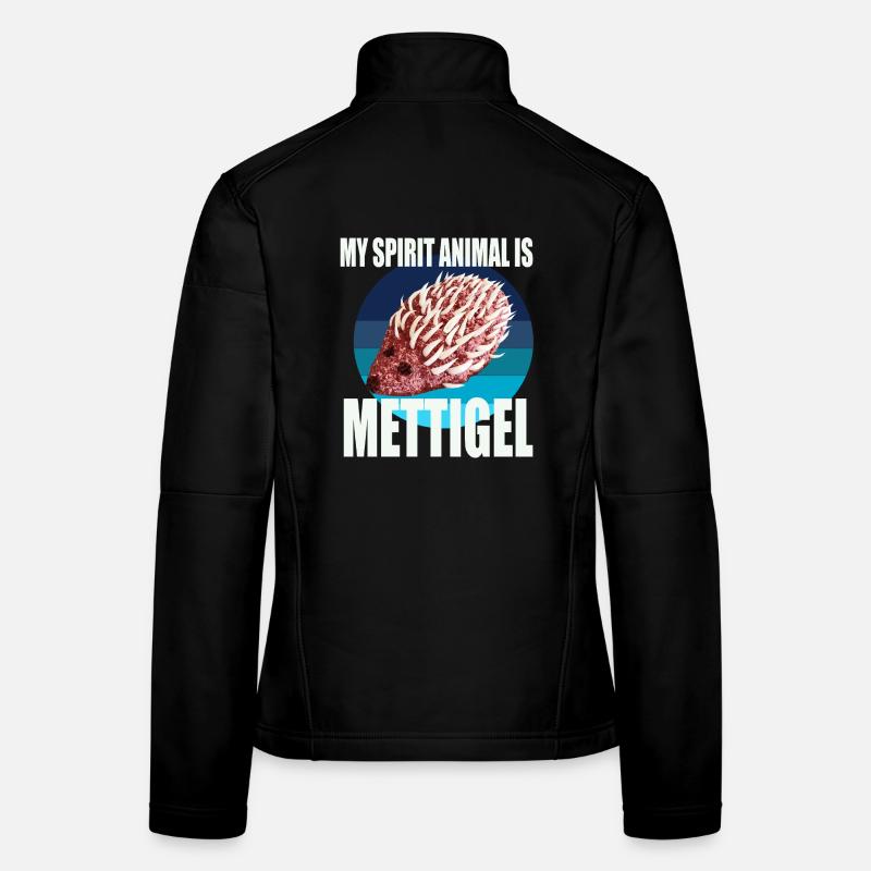 Mon animal spirituel est Mettigel Veste en tissu softshell Femme