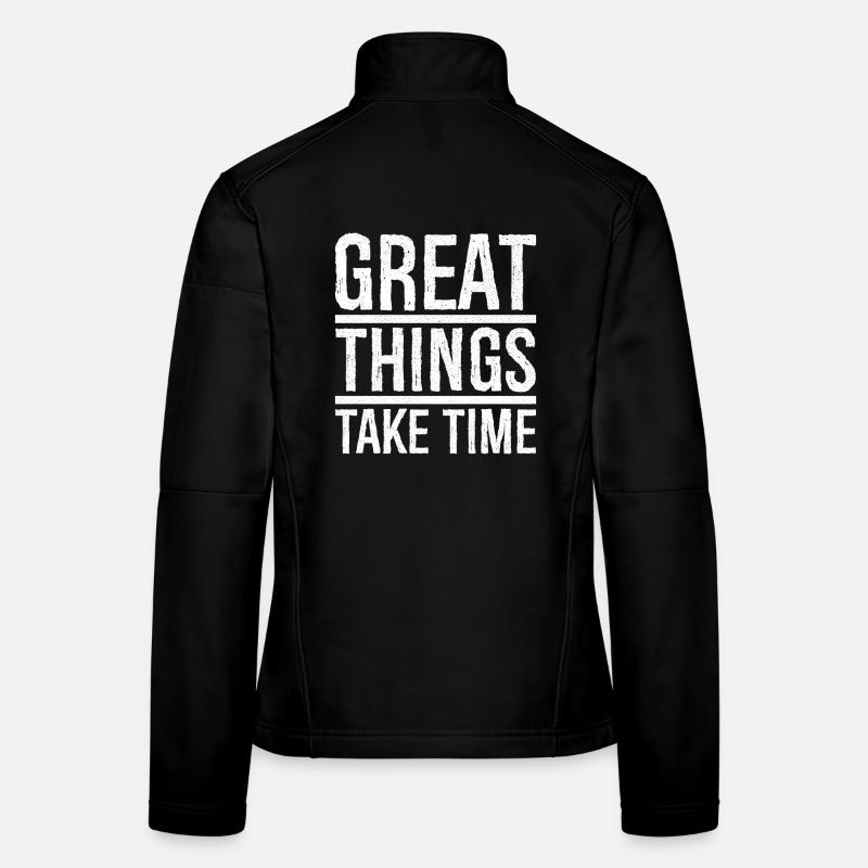 Großes braucht Zeit Frauen Softshelljacke