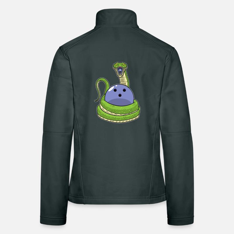 Snake Bowling Boule de bowling Veste en tissu softshell Femme