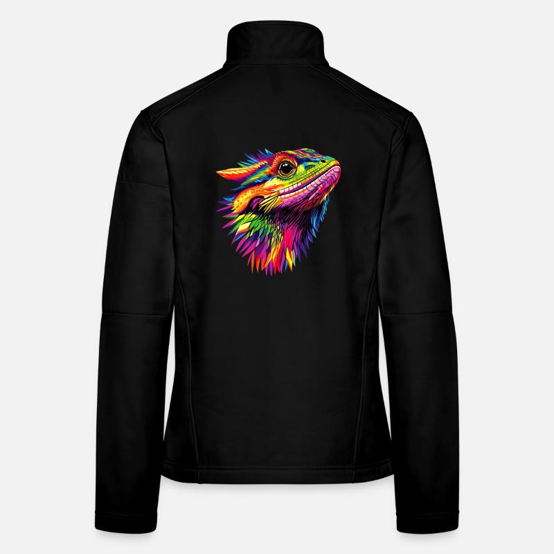 Bartagame Echse Bearded Dragon Süße Bartagamen Frauen Softshelljacke