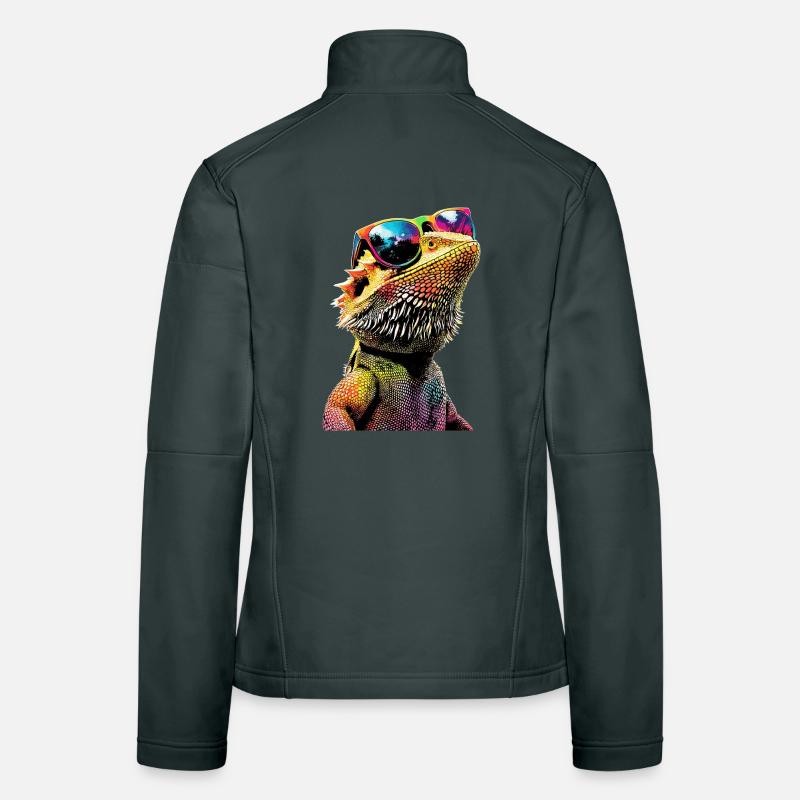 Bartagame Echse Bearded Dragon Süße Bartagamen Frauen Softshelljacke