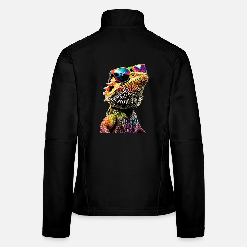 Bartagame Echse Bearded Dragon Süße Bartagamen Frauen Softshelljacke