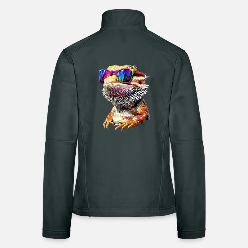 Bartagame Echse Bearded Dragon Süße Bartagamen Frauen Softshelljacke
