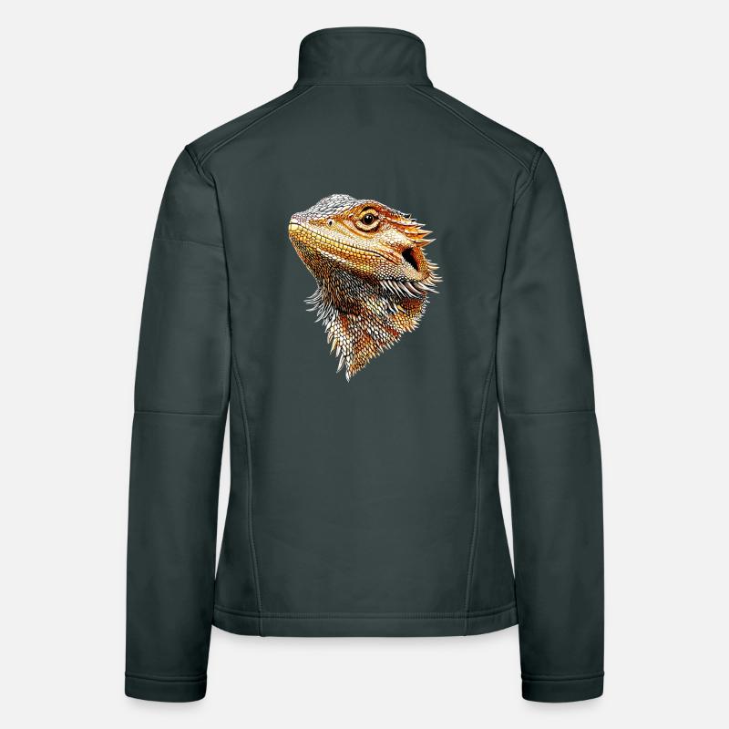 Bartagame Echse Bearded Dragon Süße Bartagamen Frauen Softshelljacke