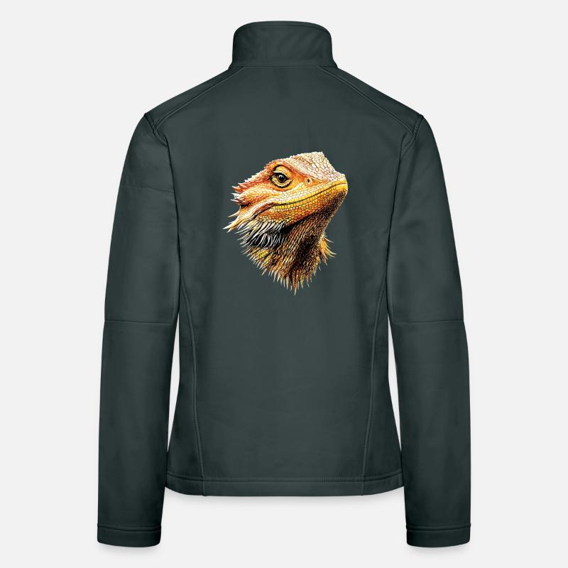 Bartagame Echse Bearded Dragon Süße Bartagamen Frauen Softshelljacke